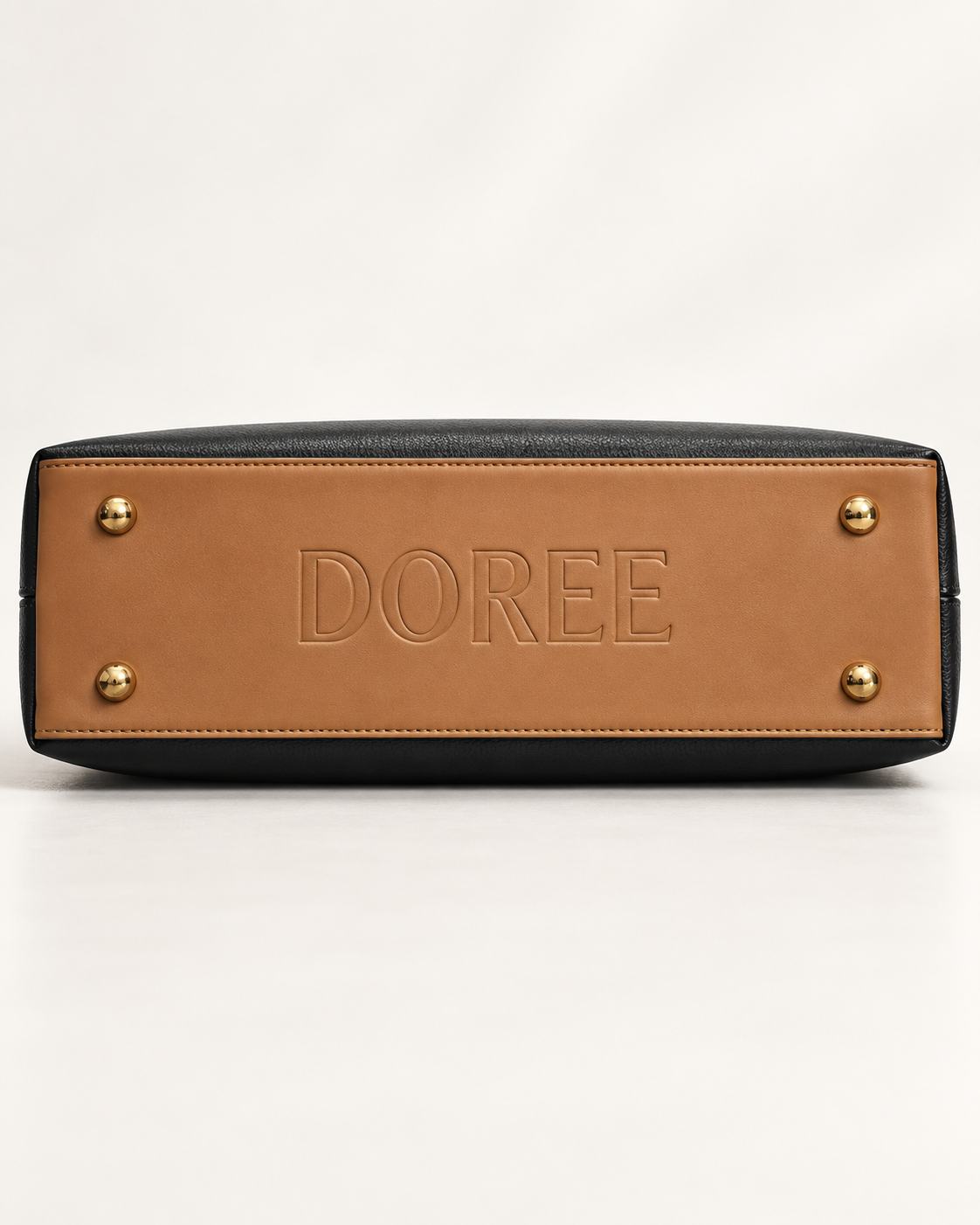 DOREE Noir Tan Executive Tote