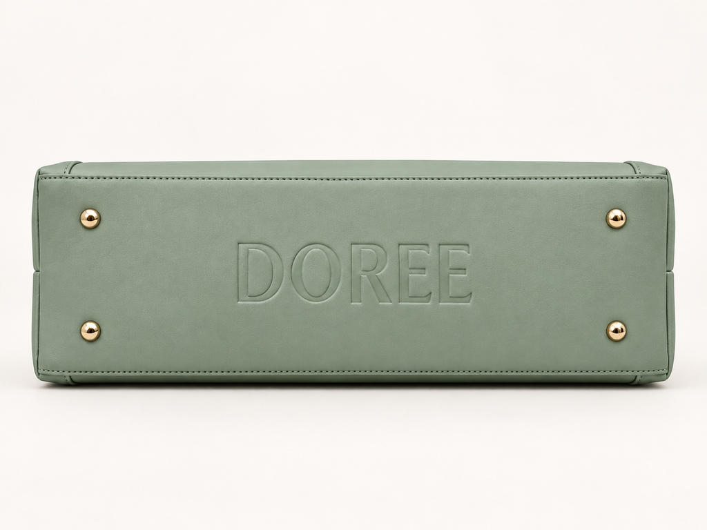 Sage Green Laptop Tote for Women | DOREE