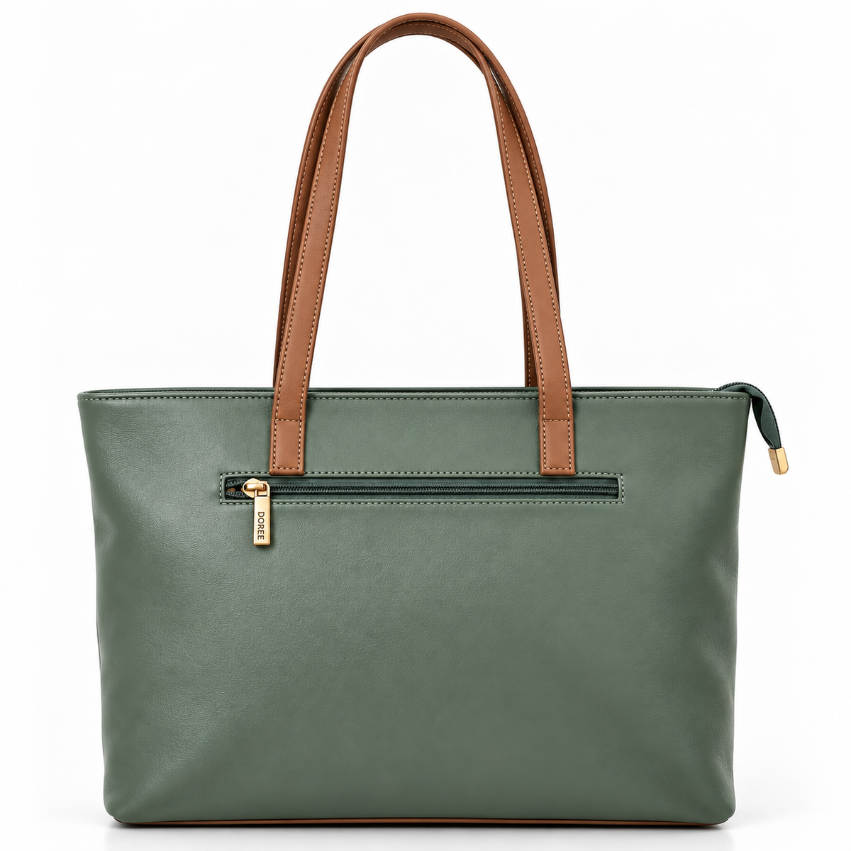 DOREE Sage & Tan Work Tote