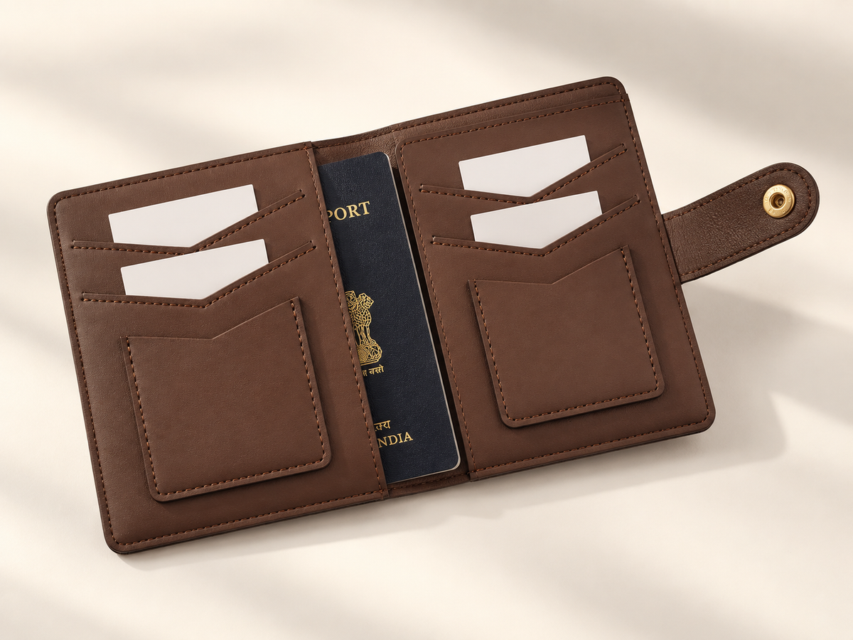 DOREE Premium Passport Organizer & Travel Wallet for Women